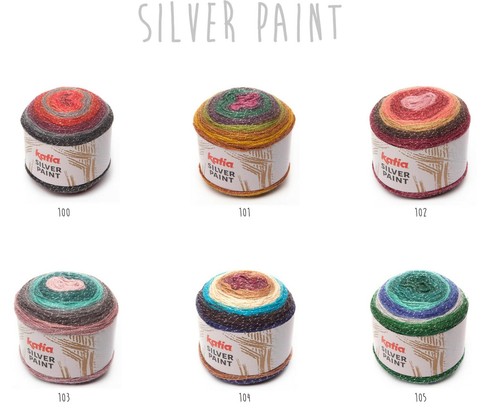 100g silver paint katia - 6€/100g,